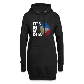 Philippinen DNA Design für stolze Pinoys - Hoodie-Kleid - Schwarz - Vorne