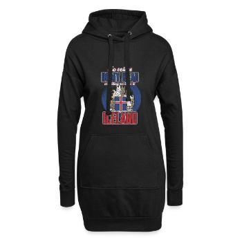 Island - Hoodie-Kleid - Schwarz - Vorne