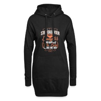 Tochter Geschenk Braut Hochzeit Vater Mutter - Hoodie-Kleid - Schwarz - Vorne