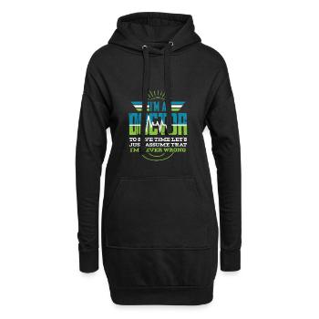 Docteur infirmière infirmière hôpital médecine - Sweat-shirt à capuche long Femme - noir - Devant