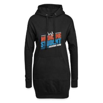 Médecin étudiant médecin cadeau médecin - Sweat-shirt à capuche long Femme - noir - Devant