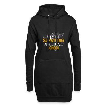 Medizin Student Arzt Doktor Geschenk Spritze - Hoodie-Kleid - Schwarz - Vorne