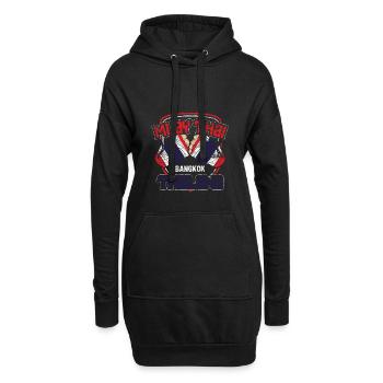 Thaïlande - Sweat-shirt à capuche long Femme - noir - Devant