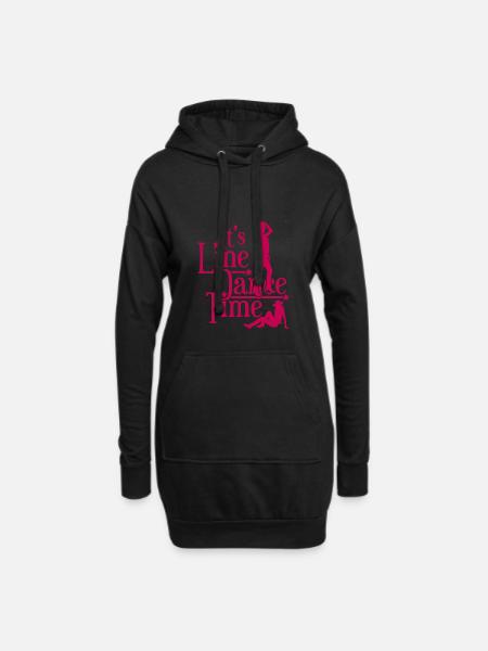 Linedance - Hoodie-Kleid - Schwarz