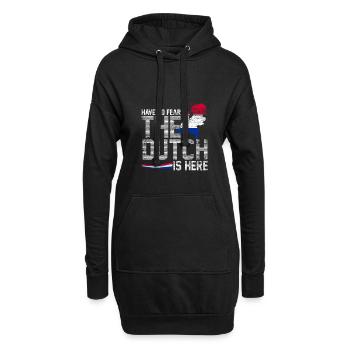 Pays-Bas - Sweat-shirt à capuche long Femme - noir - Devant