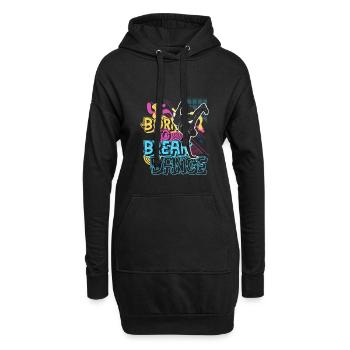 Hip Hop Breakdance Street Dance Danseur Musique - Sweat-shirt à capuche long Femme - noir - Devant