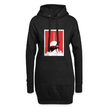 Ramen - Hoodie-Kleid - Schwarz - Vorne