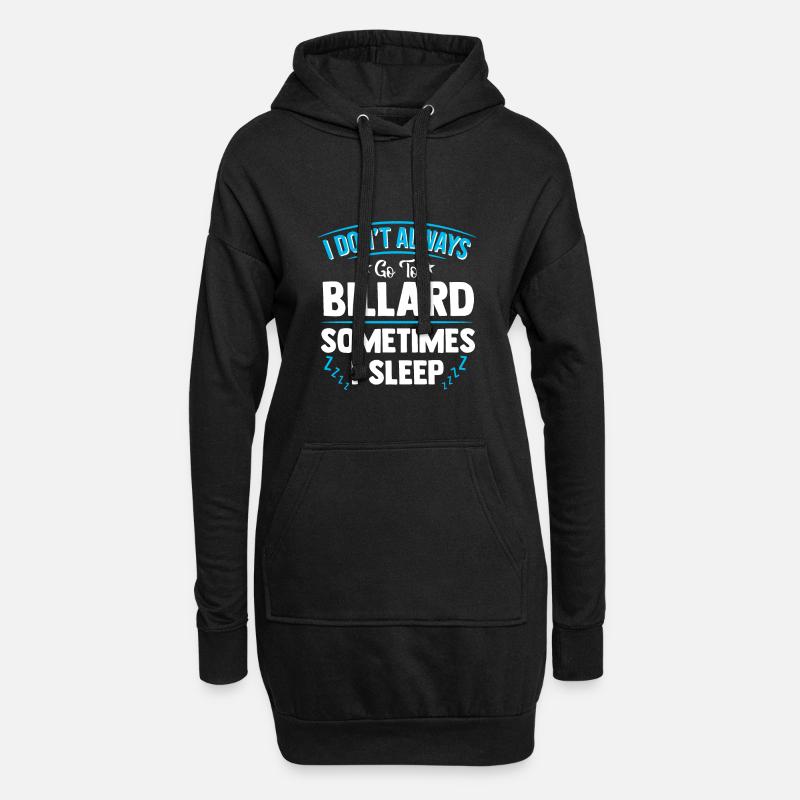 Billard - Hoodie-Kleid - Schwarz