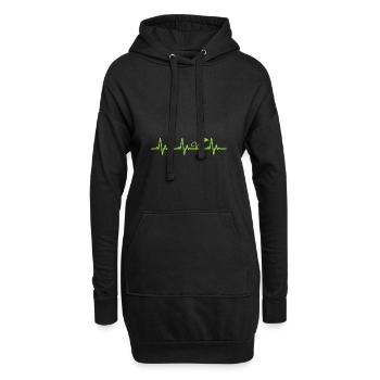Vegan pour les végétaliens - Sweat-shirt à capuche long Femme - noir - Devant