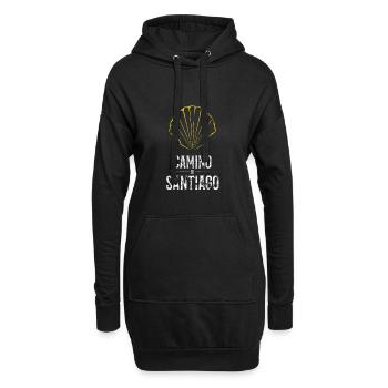 Camino De Santiago Jakobsweg Pilger Geschenk - Hoodie-Kleid - Schwarz - Vorne