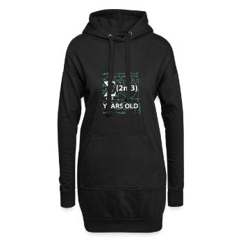 16. Geburtstag Mathe - Hoodie-Kleid - Schwarz - Vorne
