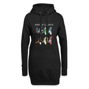 Funny Chemistry Medieval Science Noble Gases Knigh - Hoodie-Kleid - Schwarz - Vorne