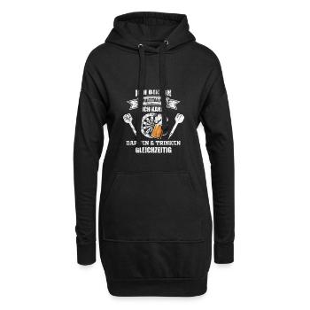Darts Darten Gift - Sweat-shirt à capuche long Femme - noir - Devant