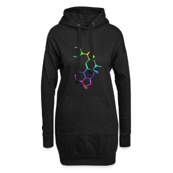 LSD Strukturformel Molekül A. Hofmann Bicycle Day - Hoodie-Kleid - Schwarz - Vorne
