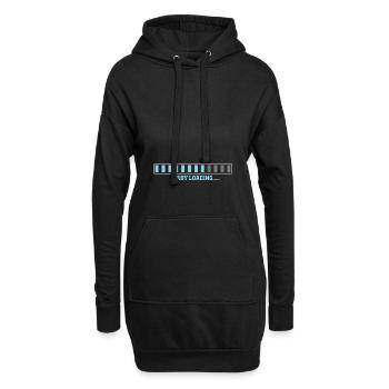 Baby Loading lustige Geschenkidee - Sweat-shirt à capuche long Femme - noir - Devant