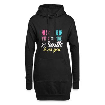 Tante Patentante - Hoodie-Kleid - Schwarz - Vorne