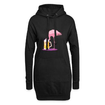 Costume de flamingo costume de carnaval carnaval - Sweat-shirt à capuche long Femme - noir - Devant