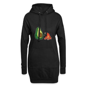 Scout drôle d'avocat camping feu de camp tente de garçon - Sweat-shirt à capuche long Femme - noir - Devant