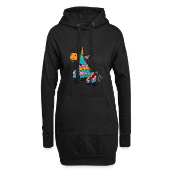 Cinco De Mayo Licorne Pinata Heureux Cadeau Du Mexique - Sweat-shirt à capuche long Femme - noir - Devant