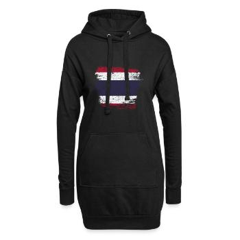 Thailand - Hoodie-Kleid - Schwarz - Vorne
