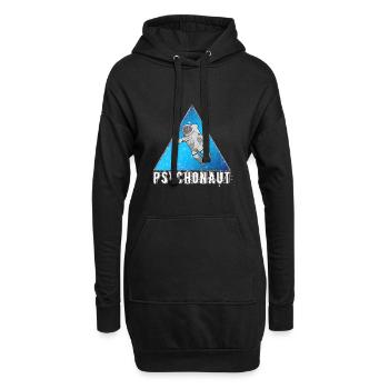 Psychonaut, DMT, LSD, Psychedelisch, Psytrance - Hoodie-Kleid - Schwarz - Vorne