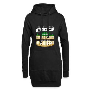 Dorfkind Dorfkinder Landwirtschaft Lustig Geschenk - Hoodie-Kleid - Schwarz - Vorne
