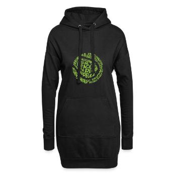 Balle de tennis Tennis Deuce Signification du cadeau - Sweat-shirt à capuche long Femme - noir - Devant