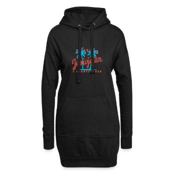 Jebivjetar I Balkan Kollektion T-Shirt - Hoodie-Kleid - Schwarz - Vorne