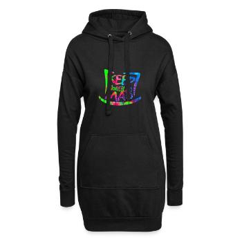 Gardez Wonderland Mad Hat & Cheshire Cat Grin - Sweat-shirt à capuche long Femme - noir - Devant