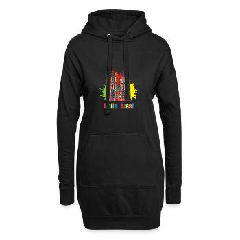 Kölner Karneval Kölle Alaaf - Hoodie-Kleid - Schwarz - Vorne