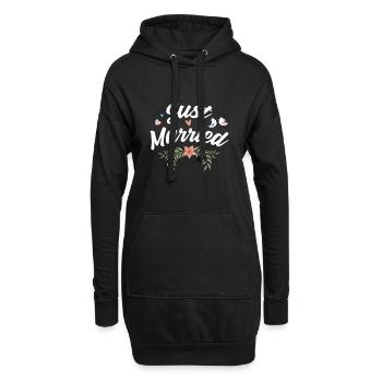 Just Married Newlywed Gift Design Married Life - Hoodie Dress - black - Front