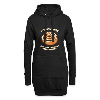 Essen Zimt Deutsch Lustig Lehrer Gramatik Geschenk - Hoodie-Kleid - Schwarz - Vorne