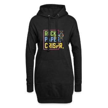 Rock Paper Crispr Science Science - Sweat-shirt à capuche long Femme - noir - Devant