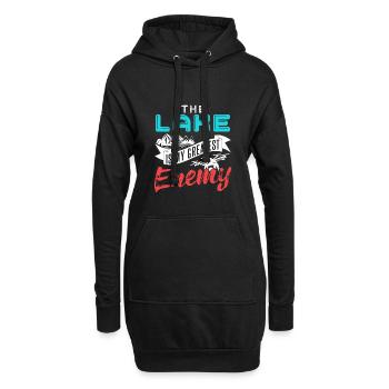 The Lake is my greatest enemy - Hoodie-Kleid - Schwarz - Vorne