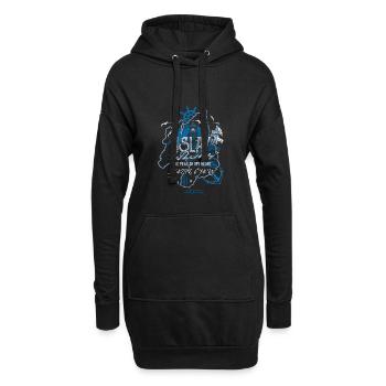 Islay Whisky Peat of my Heart - Hoodie-Kleid - Schwarz - Vorne