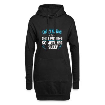 Lancer du poids Lancer du poids - Sweat-shirt à capuche long Femme - noir - Devant