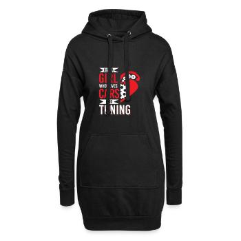 Girl Loves Cars Tuning Mechatronic Tuner - Sweat-shirt à capuche long Femme - noir - Devant