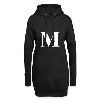M Letter - Hoodie-Kleid - Schwarz - Vorne