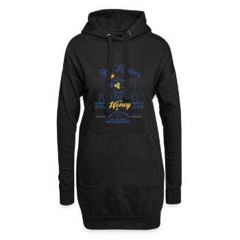 Bee Keepers Pollinators Honey Farmer Bottle Label - Sweat-shirt à capuche long Femme - noir - Devant