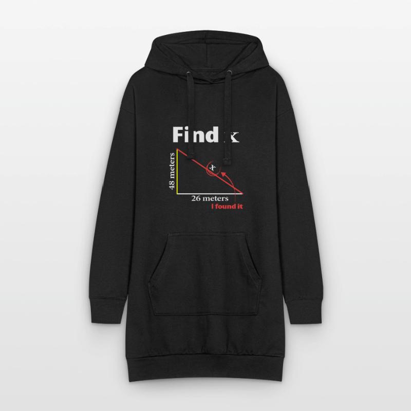 Pythagoras Triangle Mathematiker oder Mathe-Lehrer Hoodie-Kleid