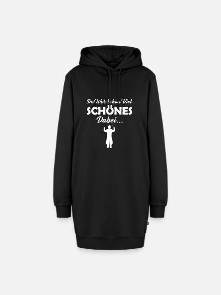 Da War Schon Viel Schönes Dabei - Hoodie-Kleid - Schwarz