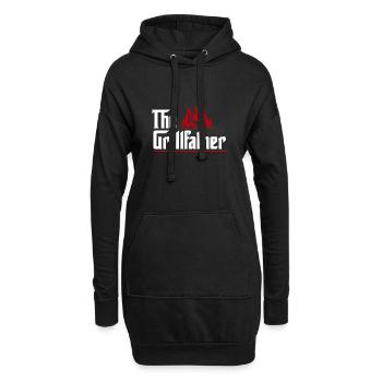 The Grillfather - Hoodie-Kleid - Schwarz - Vorne