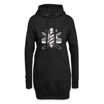Get Faded Barber Shop Owner Stylist coupe de cheveux être - Sweat-shirt à capuche long Femme - noir - Devant