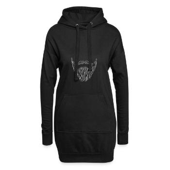 Bart Beard - Sweat-shirt à capuche long Femme - noir - Devant