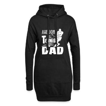 Tennis Super Tennis Dad - Hoodie-Kleid - Schwarz - Vorne