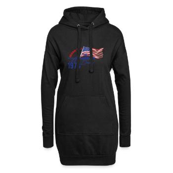 États-Unis - American Dream - Sweat-shirt à capuche long Femme - noir - Devant