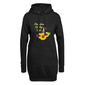 Oiseau calopsitte drôle - Sweat-shirt à capuche long Femme - noir - Devant