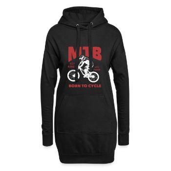 Bicycle Bicycling Biker Cycling Bicycle - Hoodie Dress - black - Front