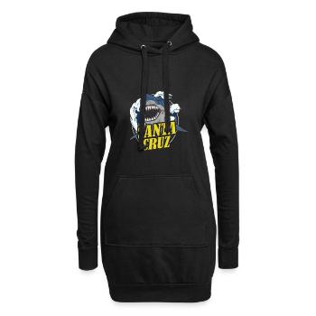 Santa Cruz Kalifornischer Hai - Hoodie-Kleid - Schwarz - Vorne