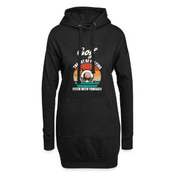 Golf Sportsman Golf Player Retro Club Sport - Hoodie-Kleid - Schwarz - Vorne
